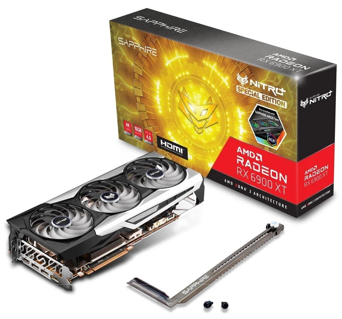Видеокарта Sapphire AMD Radeon RX 6900 XT 16GB Special Edition NITRO+ (11308-07-20G) (11308-99-90G) (GDDR6, 256 bit, PCI-E v4.0 x16) FR - Refurbished - изображение 6