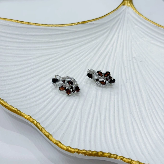 Срібна каблучка з натуральним гранатом 4.472ct (2171546) - зображення 8