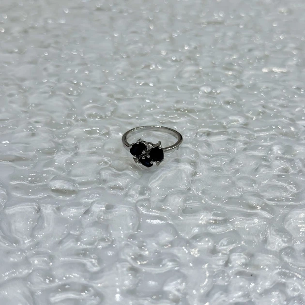 Серебряное кольцо с натуральным сапфиром 1.548ct, вес изделия 2,75 гр (2172673) - изображение 7