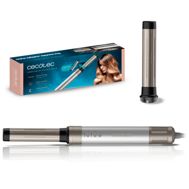 Стайлер CECOTEC Bamba CeramicCare 2in1 AirGlam Aluminum (CCTC-00245) - Фото 1 Стайлер CECOTEC Bamba CeramicCare 2in1 AirGlam Aluminum (CCTC-00245) - изображение 1
