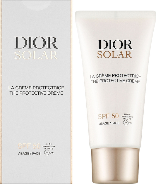 Сонцезахисний крем для обличчя Dior Solar The Protective Creme SPF50 50ml - Фото 2 Сонцезахисний крем для обличчя Dior Solar The Protective Creme SPF50 50ml - зображення 2
