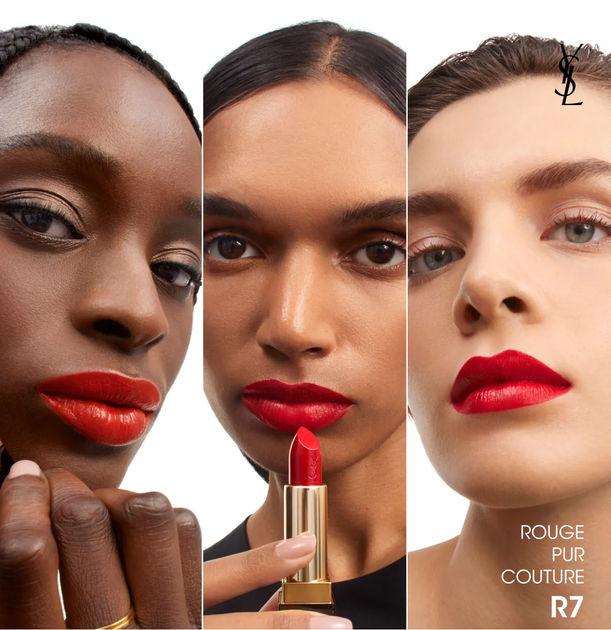 Помада для губ Yves Saint Laurent Rouge Pur Couture Caring Satin Lipstick R7 Rouge Insolite 3.8g - Фото 3 Помада для губ Yves Saint Laurent Rouge Pur Couture Caring Satin Lipstick R7 Rouge Insolite 3.8g - изображение 3