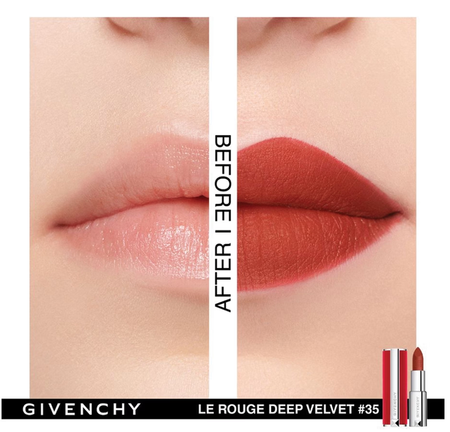 Помада для губ Givenchy Le Rouge Deep Velvet 35 Rouge Initie 3.4g - Фото 2 Помада для губ Givenchy Le Rouge Deep Velvet 35 Rouge Initie 3.4g - зображення 2