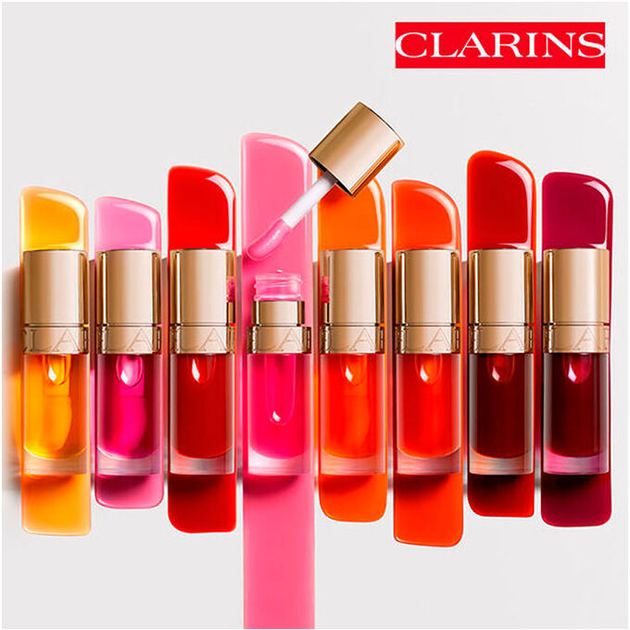 Масло-блеск для губ Clarins Lip Comfort Oil 08 Strawberry 7ml - Фото 4 Масло-блеск для губ Clarins Lip Comfort Oil 08 Strawberry 7ml - изображение 4