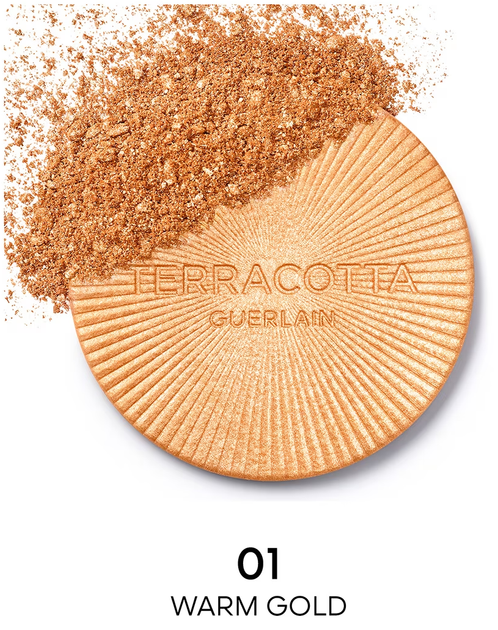 Пудра-хайлайтер для обличчя Guerlain Terracota Luminizer Compact Powder N°01 Warm Gold 7g - зображення 2