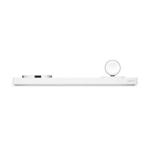 Бездротовий зарядний пристрій Belkin BOOST CHARGE PRO 3-in-1 Wireless Charging Pad with MagSafe White - зображення 5