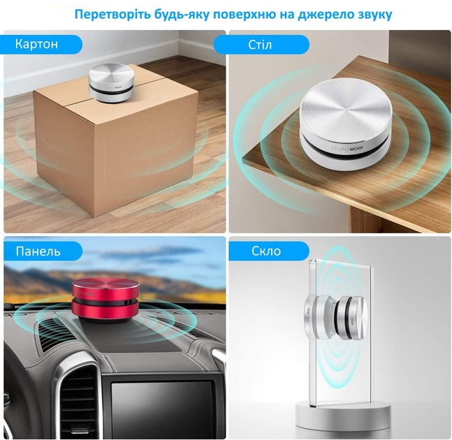 Портативная беспроводная виброколонка Dura Mobi Humbird Black с присоской - изображение 8