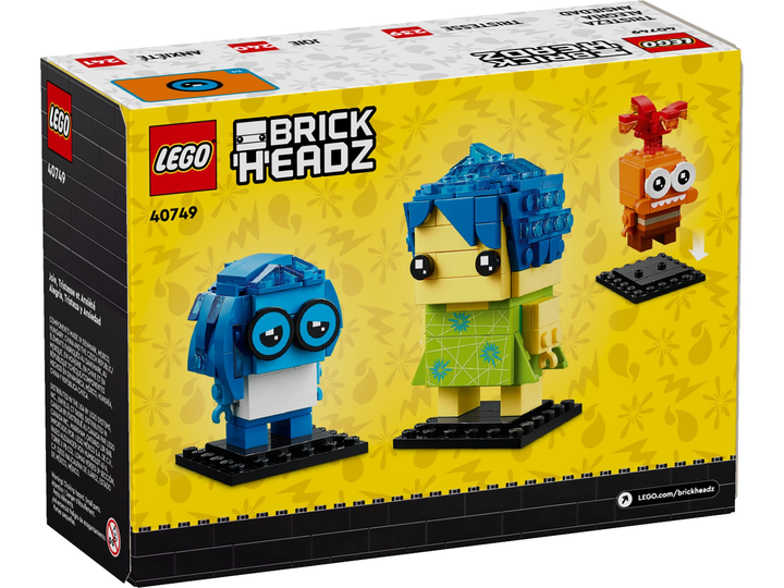 Zestaw klocków LEGO BrickHeadz Radość Smutek i Spina 300 elementów (40749) - obraz 8