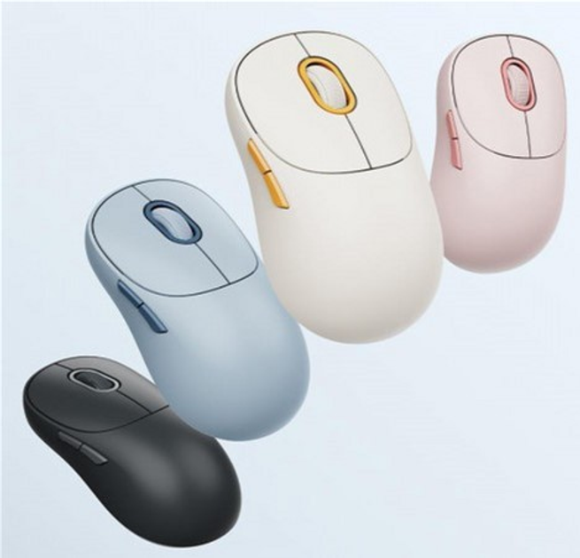 Миша Xiaomi Mi Mouse 3 Wireless White/Orange (BHR8912GL) - зображення 3