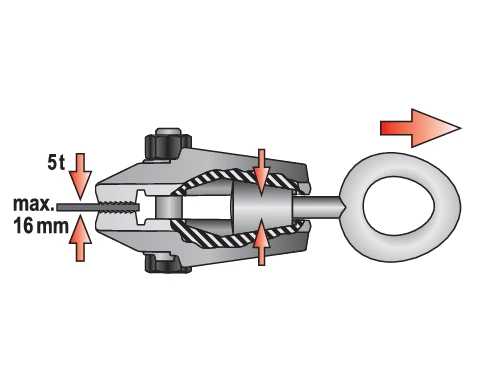 Zacisk do blachy YATO 125 mm do 16 mm (YT-2542) - obraz 2