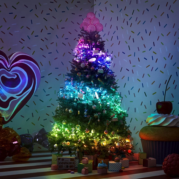 Світлодіодна Smart LED гірлянда Twinkly Dots Lights RGB 200 IP44 10 м USB-C кабель Прозорий (TWD200STP-TEU) - зображення 10