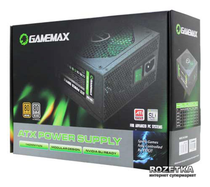 Блок питания GameMax GM500 OEM (GM-500) – фото, отзывы, характеристики в  интернет-магазине ROZETKA