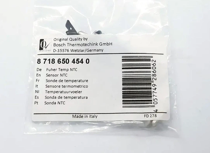 Температурный датчик BOSCH NTC гидроблока к котлу WBC 24 / GB062-24 / ZWB 28 (вместо 87186445820) (art.8718650454) - изображение 2