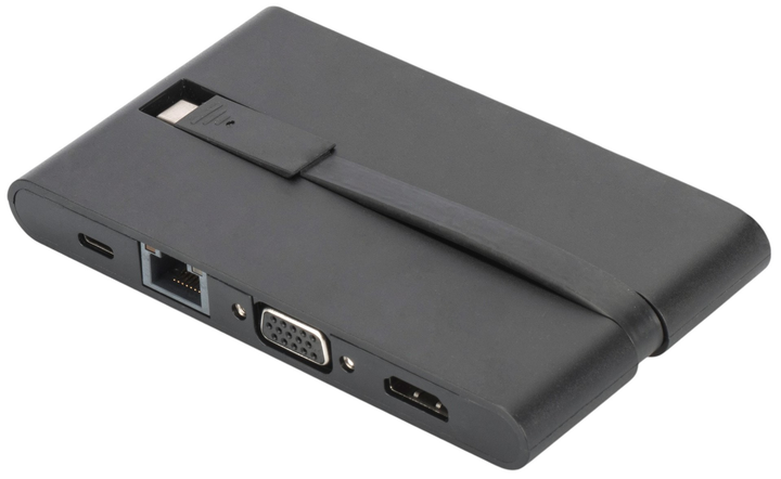 Stacja dokująca Digitus Universal Travel Docking Station USB Type-C Black (DA-70865) - obraz 2