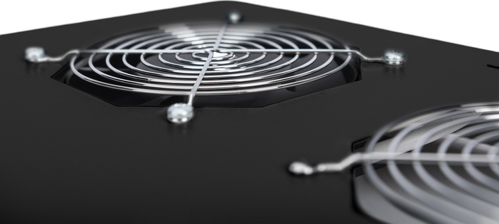 Sufitowa jednostka chłodząca do szaf serwerowych Digitus Unique & Varioflex-N 4 x Fans Black (DN-19 FAN-4-B-N) - obraz 4