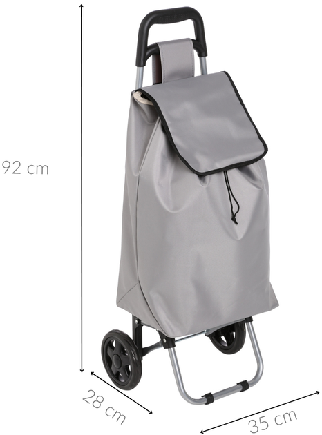 Torba na kółkach 5five Simply Smart Aquarelle 30 L Szara (3560238558263) - obraz 7