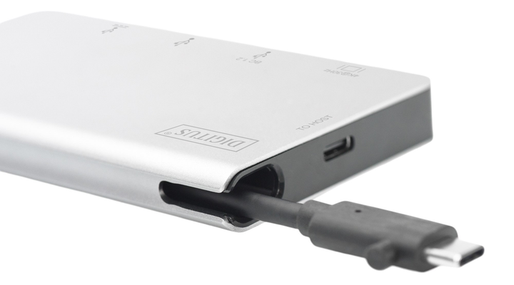 Stacja dokująca Digitus Multiport Travel Dock USB Type-C Silver (DA-70867) - obraz 8