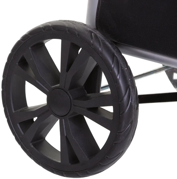 Сумка-візок 5five Simply Smart з кишенями 51 л Чорна (3560238341759) - зображення 5