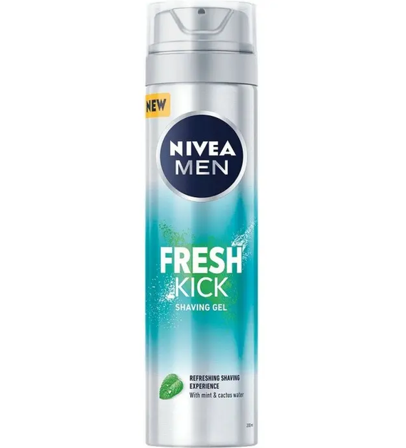 Гель для гоління NIVEA Fresh Kick 200 мл (4005900843319) - Фото 1 Гель для гоління NIVEA Fresh Kick 200 мл (4005900843319) - зображення 1