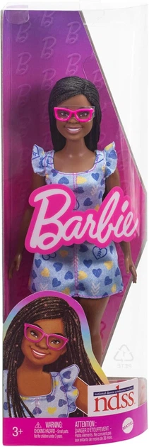 Лялька Барбі Модниця з синдромом Дауна у сукні з принтом сердець Barbie Fashionistas Down Syndrome Heart-Print Dress 229 (HYK14) - Фото 2 Лялька Барбі Модниця з синдромом Дауна у сукні з принтом сердець Barbie Fashionistas Down Syndrome Heart-Print Dress 229 (HYK14) - изображение 2