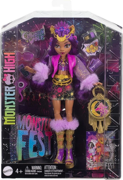 Кукла Монстер Хай Клодин Вульф Фестиваль монстров Monster High Clawdeen Wolf Monster Fest Mattel (HXH80) - Фото 5 Кукла Монстер Хай Клодин Вульф Фестиваль монстров Monster High Clawdeen Wolf Monster Fest Mattel (HXH80) - изображение 5