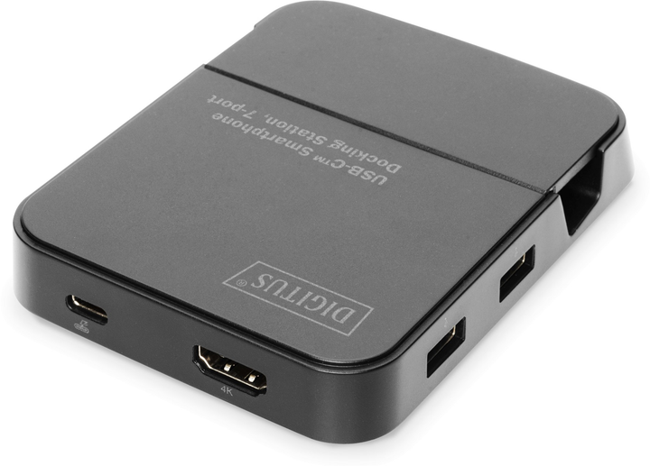 Stacja dokująca Digitus Smartphone Docking Station 7 Ports USB Type-C Black (DA-70882) - obraz 4