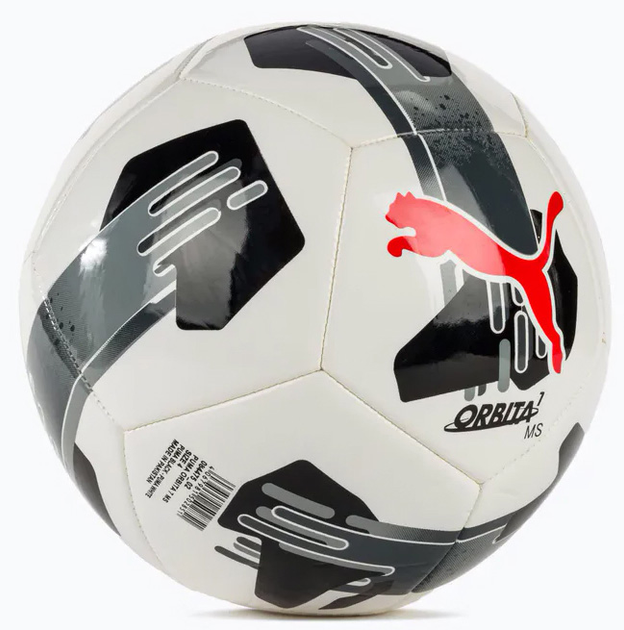 Мяч футбольный Puma Orbita 7 MS (084475-02) Уни 5 Бело-черно-красный ...