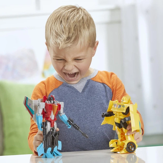 Трансформери Бамблбі та Старскрім Transformers Toys Bumblebee and Starscream (F5443) - зображення 4