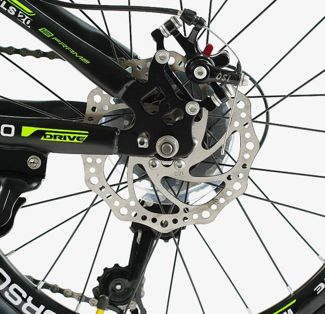 Спортивный горный велосипед 20 дюймов CORSO SPIRIT TK-20306 7 скоростей Shimano черно-желтый - изображение 7
