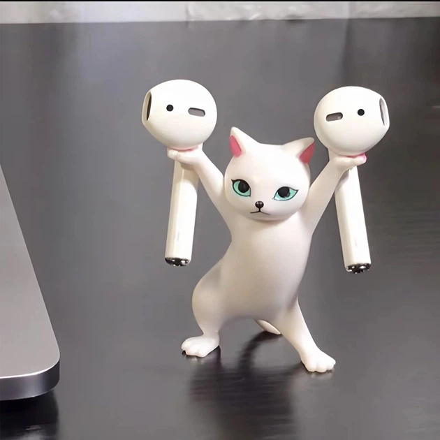 Держатель для аксессуаров BeCover Cute Cat Сніжок White (BC_712118) - Фото 6 Держатель для аксессуаров BeCover Cute Cat Сніжок White (BC_712118) - изображение 6