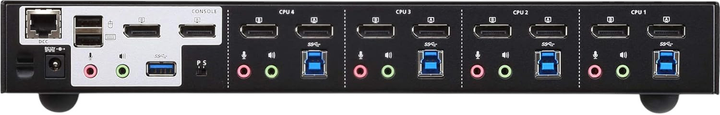 Przełącznik KVM ATEN 4-Port USB 3.0-KVMP DisplayPort Black (CS1944DP) - obraz 4