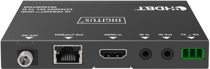 Przedłużacz Digitus 4K HDBaseT HDMI 70 m Black (DS-55520) - obraz 4
