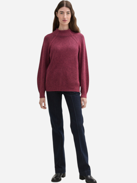 Джемпер жіночий Tom Tailor 1042957 L Бордовий (4068127257079) - зображення 3