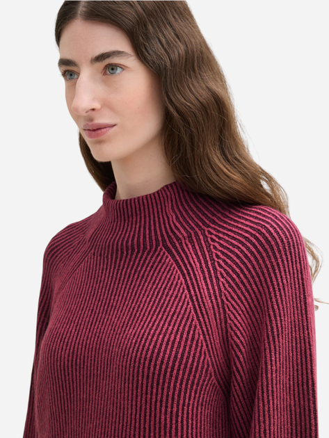 Джемпер жіночий Tom Tailor 1042957 XS Бордовий (4068127257093) - зображення 4