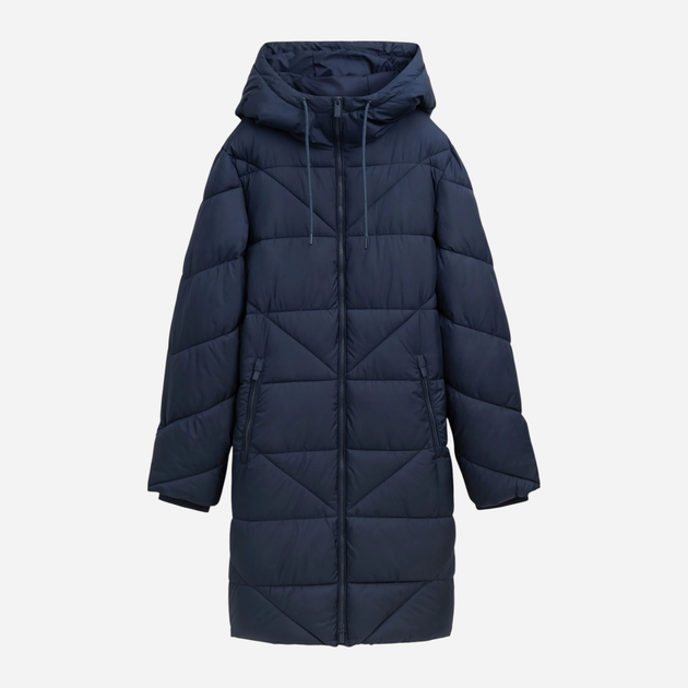 Куртка зимова довга жіноча Tom Tailor 1042916 XL Темно-синя (4068127249944) - зображення 5