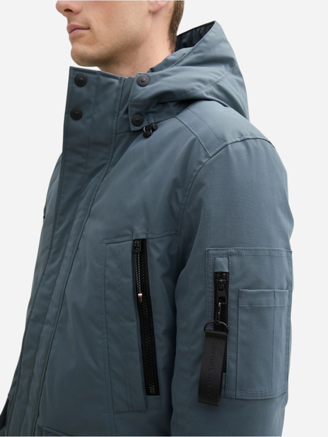Парка зимова довга чоловіча Tom Tailor 1042520 2XL Синя (4068127235930) - зображення 4