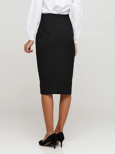 Спідниця міді літня пряма жіноча H&M 0568938 32 Чорна (KAY2000001293362_LD2000001293362) - Фото 2 Спідниця міді літня пряма жіноча H&M 0568938 32 Чорна (KAY2000001293362_LD2000001293362) - зображення 2