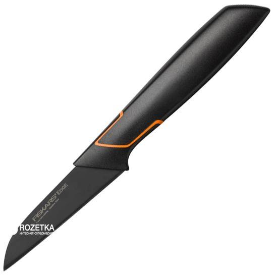 Кухонний ніж Fiskars Functional Form для овочей 8 см Black (1003091) - Фото 1 Кухонний ніж Fiskars Functional Form для овочей 8 см Black (1003091) - зображення 1