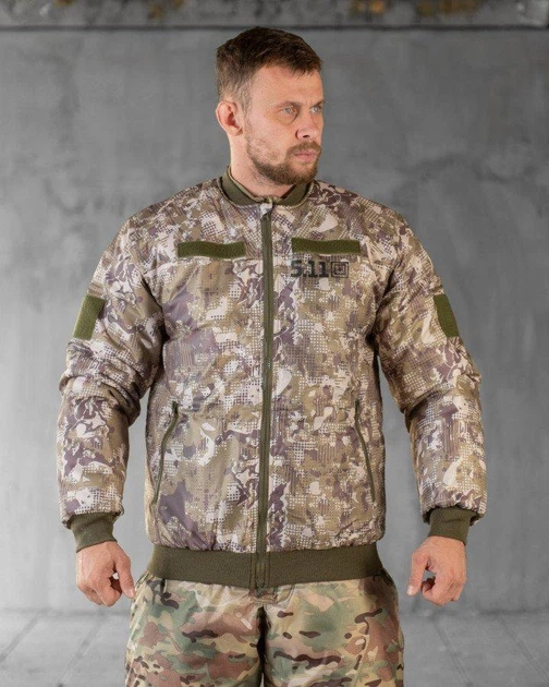 Тактична зимова куртка бомбер 5.11 Omni-Heat L варан (55583) - зображення 3