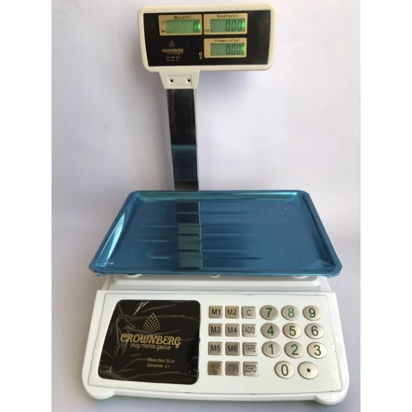 Весы торговые со стойкой Crownberg 50 кг CB 00500888 - изображение 6