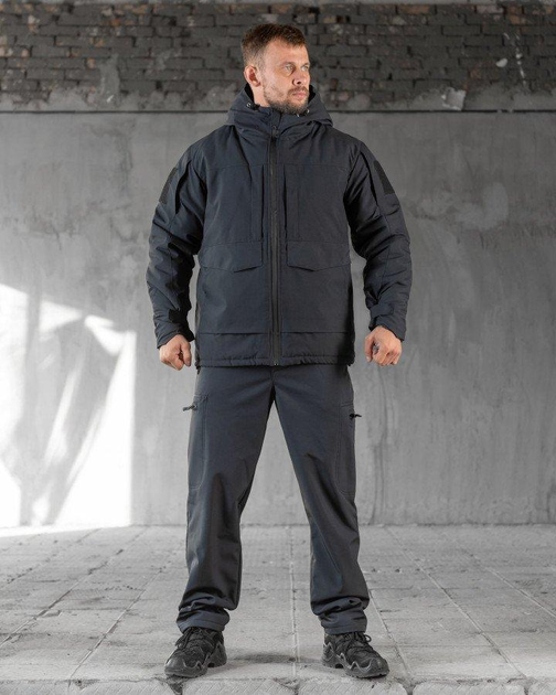 Тактичний зимовий костюм ДСНС SoftShell Omni-Heat S синій (56841) - зображення 2