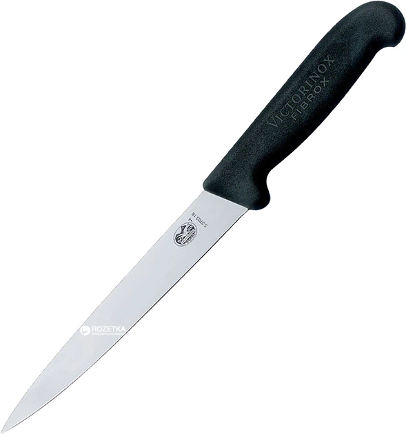 Кухонный нож Victorinox филейный 160 мм Black (5.3703.16) - Фото 1 Кухонный нож Victorinox филейный 160 мм Black (5.3703.16) - изображение 1