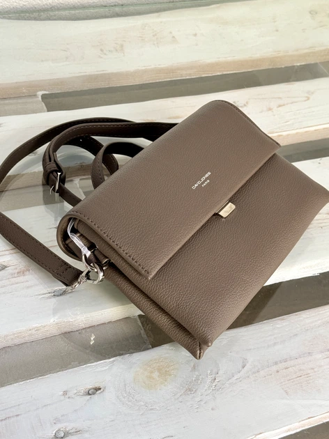 Сумка-клатч David Jones 6919 з екошкіри - мокко - Фото 3 Сумка-клатч David Jones 6919 з екошкіри - мокко - изображение 3
