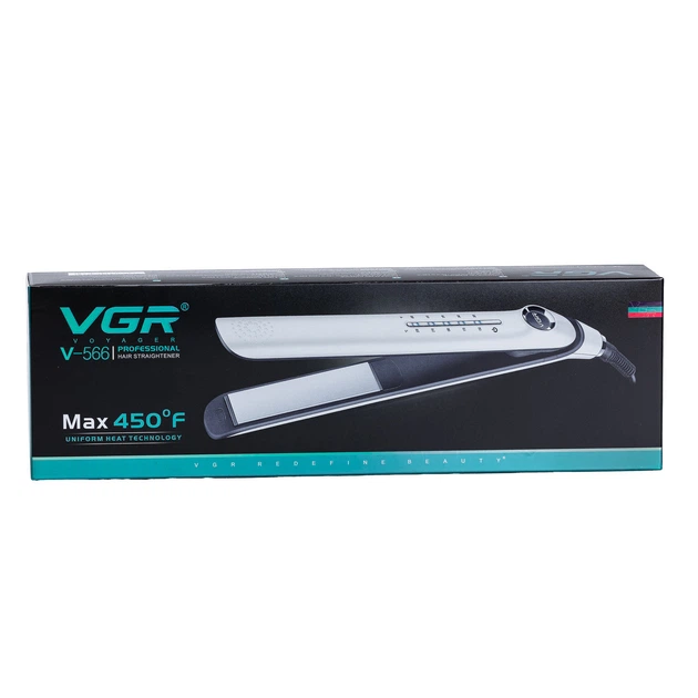 Выпрямитель для волос VGR белый V566 - изображение 8