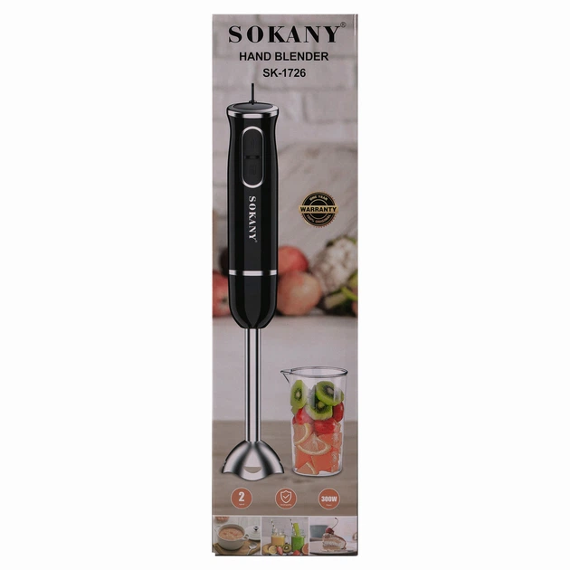 Ручной блендер Sokany 1726 погружной 300 Вт Голубой - изображение 7
