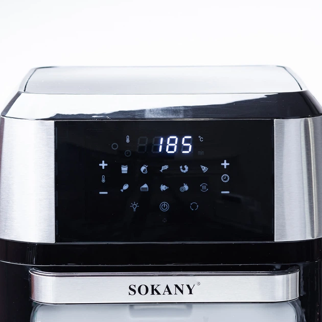 Аерофритниця 12 л Sokany аерогриль без масла 1800W парова фритюрниця мультипіч 4735390 - зображення 4