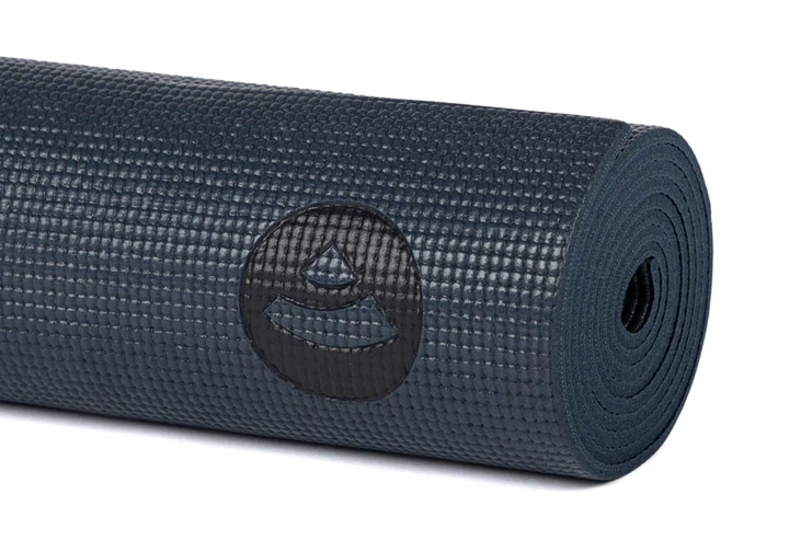 Коврик для йоги Bodhi Leela Yantra Alignment Midnight Blue 183x60x0.4 см - изображение 6
