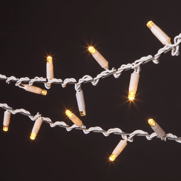 Гирлянда уличная "Нить" Xmas на 10 м 300 LED от сети с контроллером Теплый белый - Фото 3 Гирлянда уличная "Нить" Xmas на 10 м 300 LED от сети с контроллером Теплый белый - изображение 3