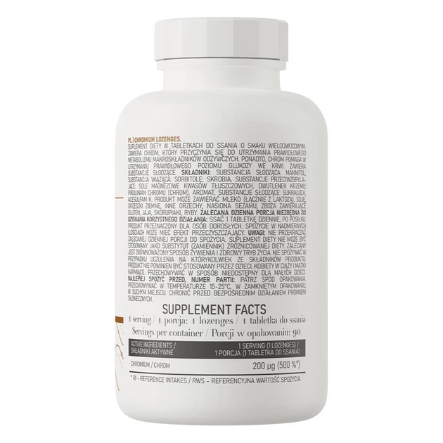 Вітаміни OstroVit Chromium Lozenges 90 пастилок - зображення 3