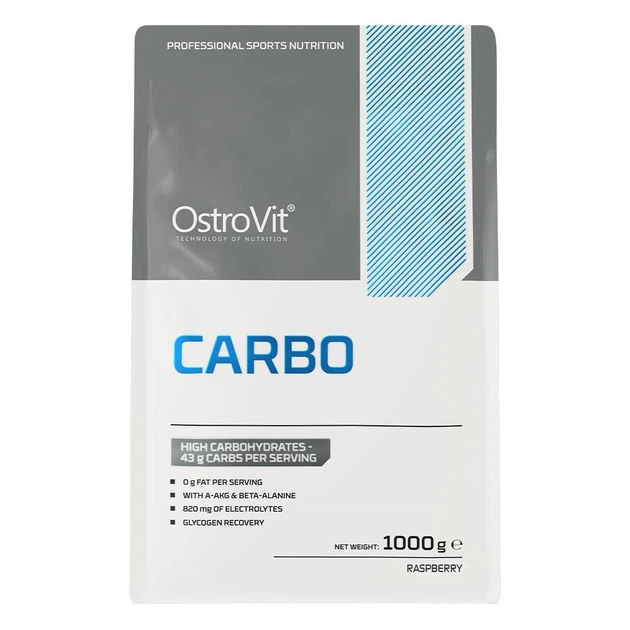 Предтренировочный комплекс OstroVit CARBO 1 кг Малина - изображение 2